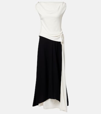 Daliah draped crêpe satin maxi dress | Proenza Schouler