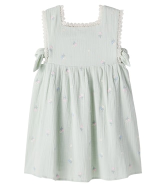 Robe Aloisa brodée en gaze de coton | Louise Misha