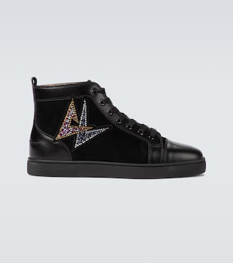 Lou Oui Flat 하이탑 스니커즈 | Christian Louboutin
