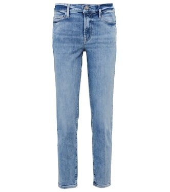 Le Nouveau straight mid-rise jeans | Frame