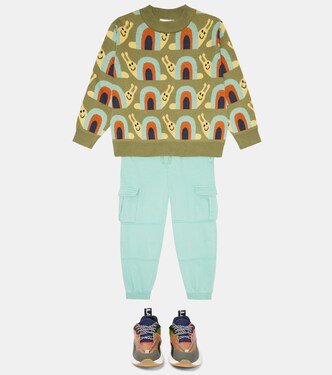 Pullover in jacquard di cotone | Stella McCartney Kids