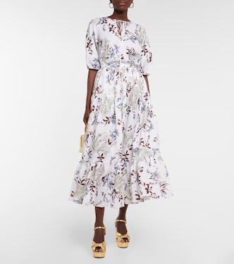 Blusa Eleni de lino estampada | Erdem