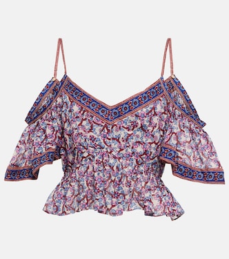 Top Garuva de algodón floral | Marant Etoile