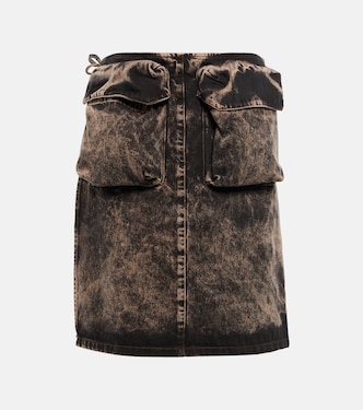 Denim midi skirt | Miu Miu