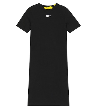 Off Stamp ribbed T-shirt dress | Off-White Kids