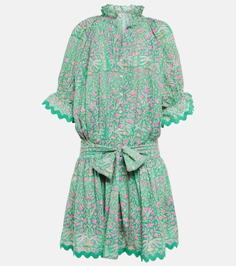Floral cotton poplin shirt dress | Juliet Dunn