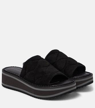 Sandali con plateau Fast in suede | Clergerie