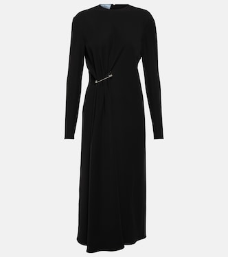 Verziertes Midikleid aus Crêpe | Prada