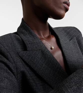Collier en or 14 ct, diamants et perle | Mateo