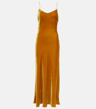 Maxikleid Lyon aus Samt | Asceno