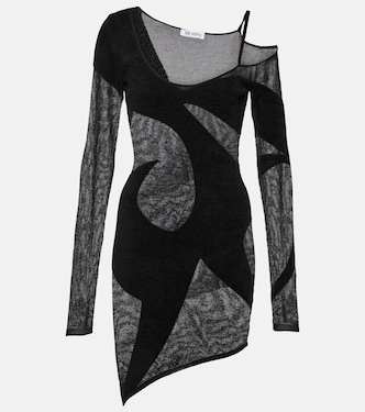 Miniabito asimmetrico in chiffon | The Attico
