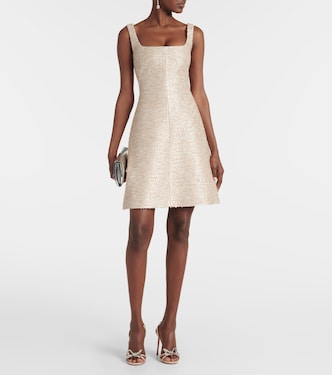Tibby jacquard tweed minidress | Emilia Wickstead