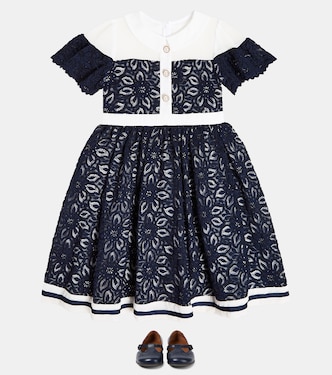 Verziertes Kleid mit Spitze | Patachou