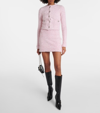 Cardigan raccourci en coton mélangé | Balenciaga