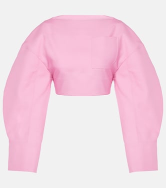 Top raccourci Casaco en laine et soie | Jacquemus