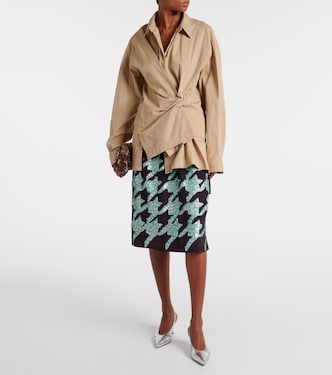 Camisa asimétrica de algodón | Dries Van Noten