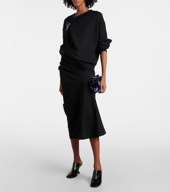 Jupe midi en coton | Dries Van Noten