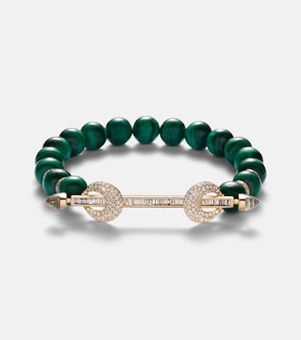 Chakra 18kt gold bracelet with gemstones | Ananya