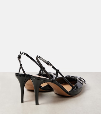 Escarpins slingback Vlogo Signature 80 en cuir | Valentino Garavani