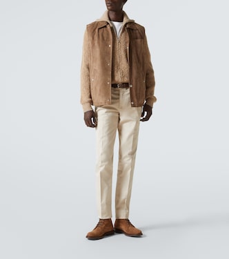 Weste aus Veloursleder | Brunello Cucinelli