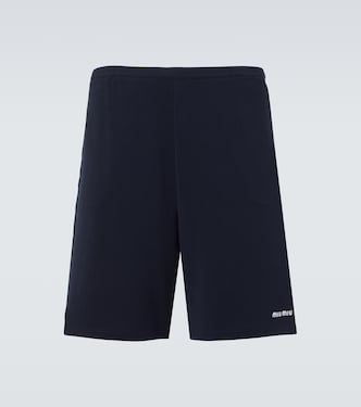 Bermuda-Shorts aus Baumwoll-Jersey | Miu Miu