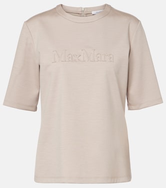 T-shirt Peter in lana con logo | Max Mara