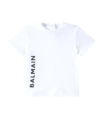 T-shirt in cotone con logo | Balmain Kids