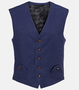 Chaleco Feral de lino y seda | Blazé Milano