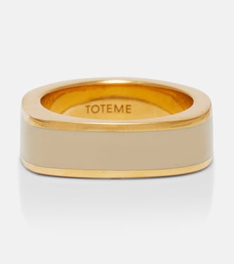 Signature 18kt gold-plated ring | Toteme