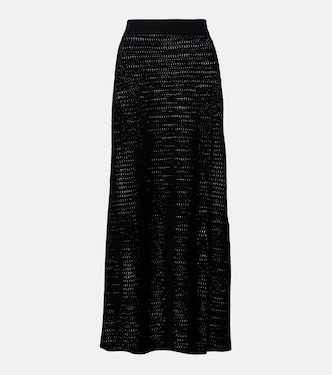 Midirock aus Pointelle-Strick | Victoria Beckham