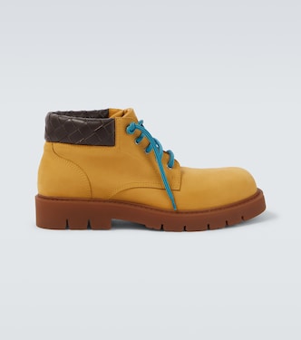 Haddock leather lace-up boots | Bottega Veneta