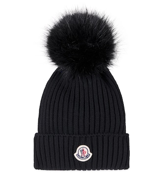Ribbed-knit virgin wool beanie | Moncler Enfant