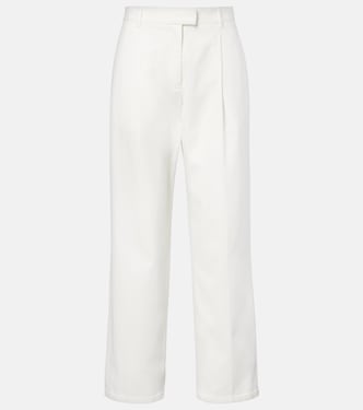 Pantalones rectos Neriah de algodón y cachemir | The Row