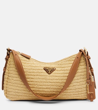 Bolso al hombro Prada Aimée Large de croché | Prada