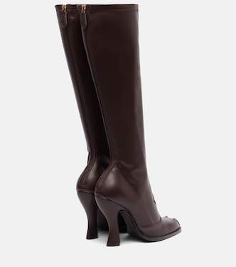Botas altas de piel con tachuelas | Etro