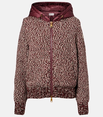 Marled-knit virgin wool jacket | Moncler