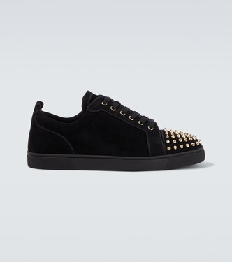 Louis Junior Spikes suede sneakers | Christian Louboutin