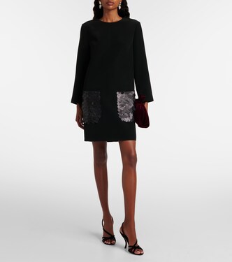 Minikleid Bixio aus Satin-Twill mit Pailletten | Joseph