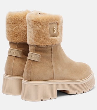 Turin shearling-trimmed suede ankle boots | Bogner