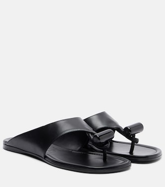 Toggle leather thong sandals | Loewe