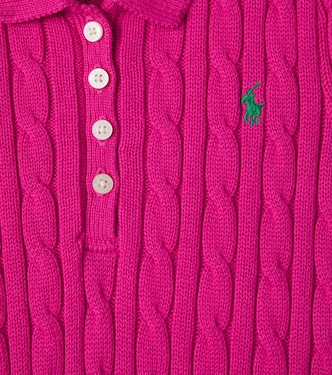 Cable-knit cotton polo dress | Polo Ralph Lauren Kids