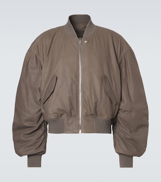 Secchia Flight leather bomber jacket | Rick Owens