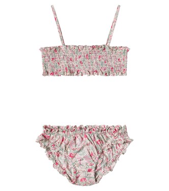 Bikini Finlay en coton froncé à fleurs | Bonpoint