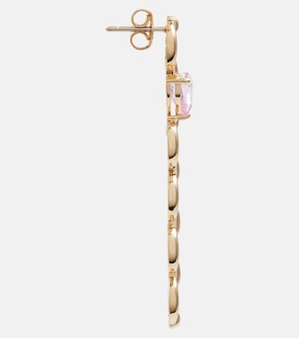Boucles d’oreilles Catena Long Heart en or 18 ct et saphirs | Nadine Aysoy
