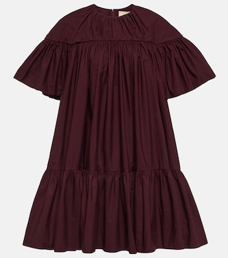 Zuri pleated cotton minidress | Roksanda