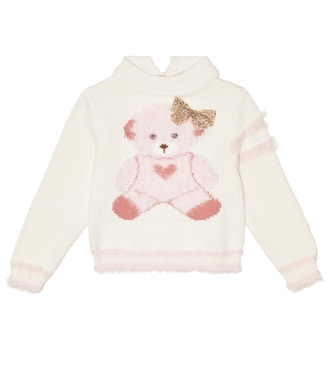 Baby - Pullover in cotone con intarsi | Monnalisa