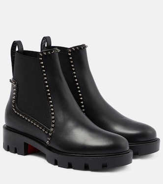 Out Lina embellished leather ankle boots | Christian Louboutin