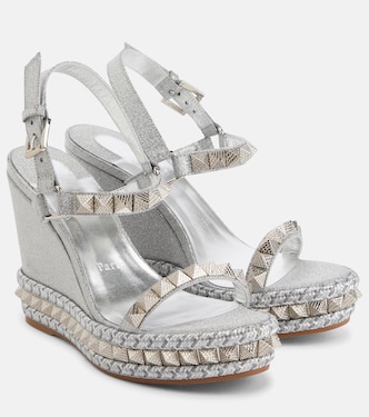 Pyraclou embellished leather sandals | Christian Louboutin
