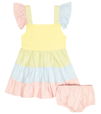 Baby - Set di abito e culottes in cotone | Stella McCartney Kids