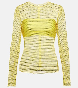 Verziertes Top aus Mesh | Giuseppe di Morabito